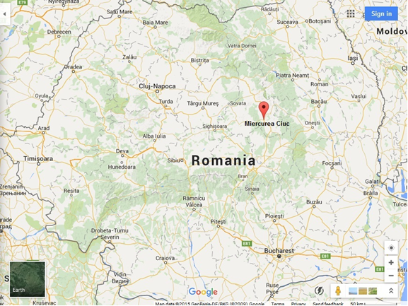 mappa Romania